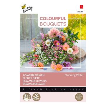 BUZZY BUZZY COLORFUL BOUQUETS STUNNING PASTEL MIXED