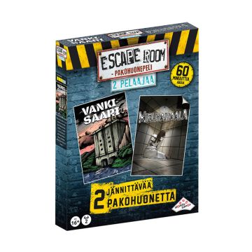 ESCAPE ROOM PAKOHUONE KAHDELLE PELAAJALLE