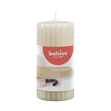 BOLSIUS TUOKSUPÖYTÄKYNTTILÄ 120/58MM VANILJA