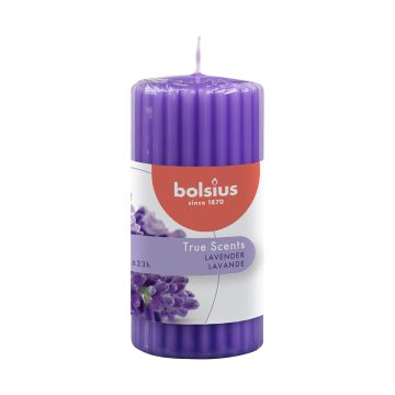 BOLSIUS TUOKSUPÖYTÄKYNTTILÄ 120/58MM LAVENTELI