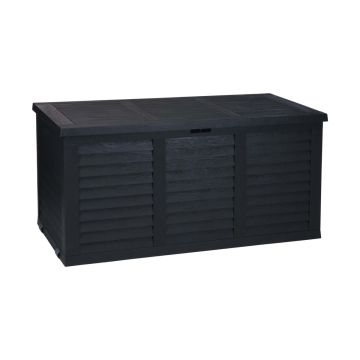 PUUTARHAN SÄILYTYSLAATIKKO 120X52X58M MUSTA
