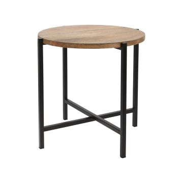 SIVUPÖYTÄ PUU KANNELLA 42*40,5CM
