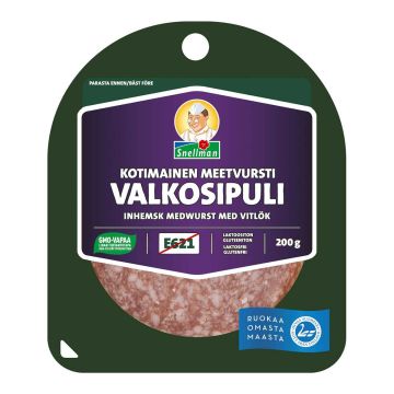 SNELLMAN KOTIMAINEN VALKOSIPULIMEETVURSTI 200 G