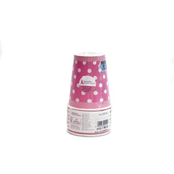 ROOSA NAUHA MUKI PILKUT 250ML/8 KPL PINKKI