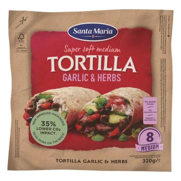 SANTA MARIA TEX MEX TORTILLA HERBS-GARLIC 320 G