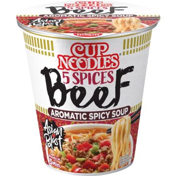 NISSIN CUP NOODLES PIKANUUDELI- KEITTO SPICES NAUDANLIHA 64 G