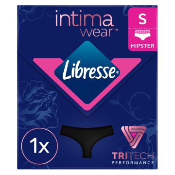 LIBRESSE INTIMAWEAR HIPSTER BLACK S