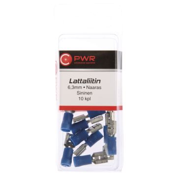 C-PWR LATTALIITIN 6,3MM NAARAS SININEN 10KPL