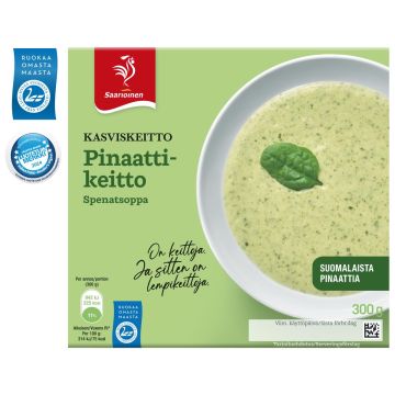 SAARIOINEN PINAATTIKEITTO 300 G