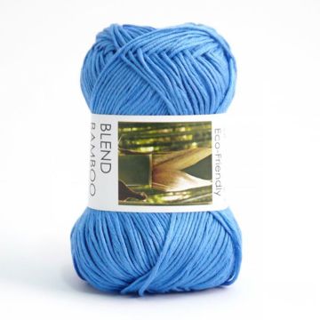HJERTEGARN BLEND BAMBOO 50 G, 0621 SININEN