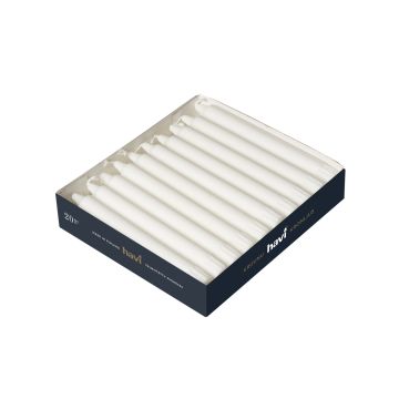 HAVI KRUUNUKYNTTILÄ 20KPL/20CM VALKOINEN