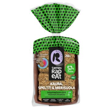 ROSTEN SIEMEN RAPEAT KAURA & MERISUOLA SIEMENNÄKKILEIPÄ 250 G