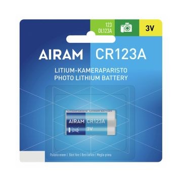 AIRAM KAMERAPARISTO CR123A LITIUM 3V 1400MAH