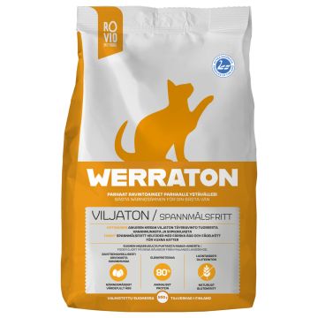 WERRATON KISSAN TÄYSRAVINTO VILJATON 500 G