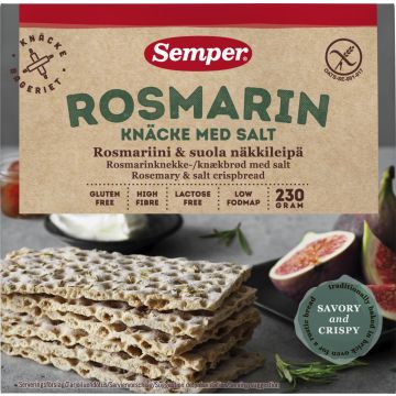 SEMPER ROSMARIINI&SUOLA NÄKKILEIPÄ GTON 230 G