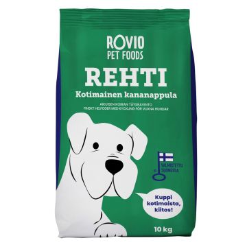 REHTI KOIRAN TÄYSRAVINTO KANA AIKUINEN 10 KG