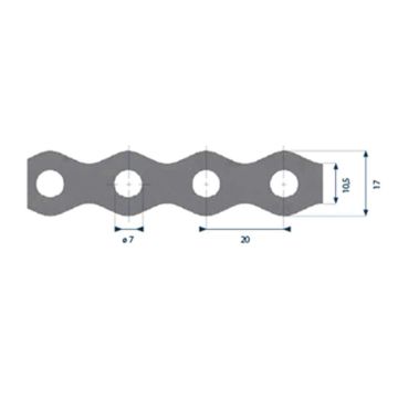 FINBULLET PATENTTIVANNE 17X0,7MM 3M Ø 7MM