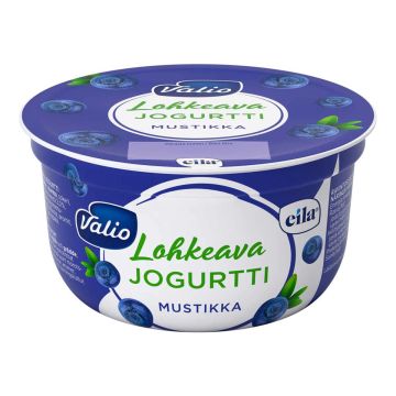 VALIO EILA LAKTON LOHKEAVA JOGURTTI MUSTIKKA 150 G