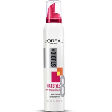 LOREAL STUDIO LINE FIX&STYLE SUPER STRONG MOUSSE 8 200 ML