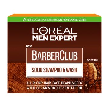 LOREAL MEN EXPERT BARBER CLUB SOLID WASH ALL-IN-ONE PALAPESU KA 8