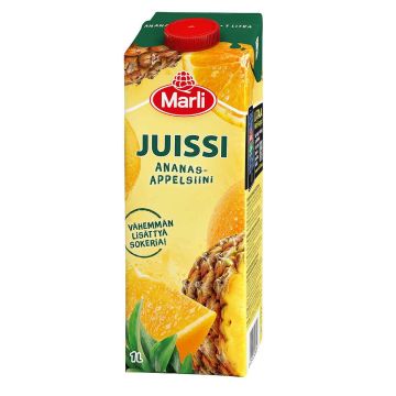 MARLI JUISSI ANANAS-APPELSIINI 1 L