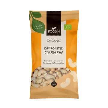 FOODIN DRY ROASTED CASHEW, LUOMU 140 G