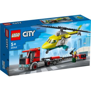 LEGO CITY 60343 PELASTUSHELIKOPTERIN KULJETUSAUTO