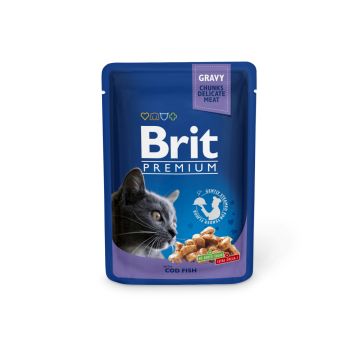 BRIT PREMIUM CAT ANNOSP. ADULT GRAVY COD FISH 100 G