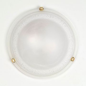 EGLO KATTOVALAISIN 40CM, VALKOINEN, LASI
