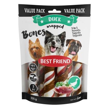 BEST FRIEND BONES 3IN1 PURURULLAT ANKKAFILEELLÄ 12CM 7KPL 225 G
