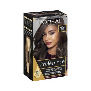 LOREAL PREFERENCE 4.01 PARIS REDINED BROWN SYVÄ RUSKEA KESTOVÄR