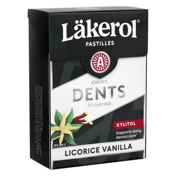 LÄKEROL DENTS LIQUORICE VANILLA 85 G