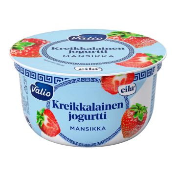 VALIO EILA KREIKKALAINEN JOGURTTI MANSIKKA LAKTON 150 G