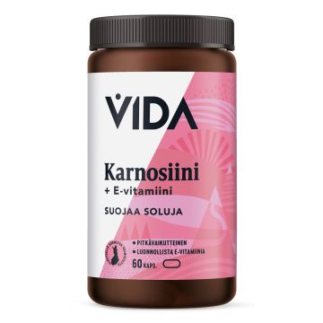 VIDA KARNOSIINI + E-VITAMIINI PITKÄVAIKUTTEINEN 60 KPL
