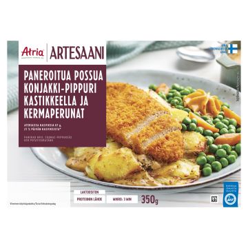 ATRIA ARTESAANI PANEROITUA POSSUA KONJAKKI-PIPPURIKASTIKKEELLA 350 G
