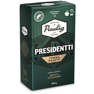 PAULIG PRESIDENTTI TUMMA PAAHTO PANNU 500 G
