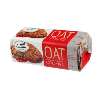 LEIVON KAURACOOKIE VALKOSUKLAA&PUOLUKKA 300 G