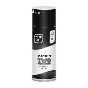 MASTON SPRAYMAALI 2K TWO SYVÄNMUSTA RAL9005 400 ML