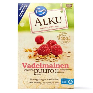 FAZER ALKU VADELMAINEN KAURAPUURO 400 G