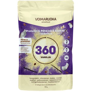 VOIMARUOKA WHOLEFOOD 360 VANILJA 908 G