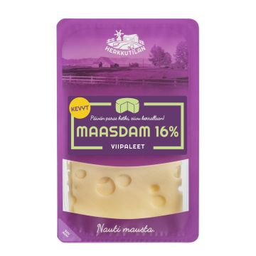 HERKKUTILAN MAASDAM 16% VIIPALOITU 200 G