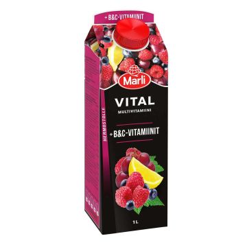 MARLI VITAL MULTIVITAMIINI + B&C VITAMIINIT MEHUJUOMA 1L