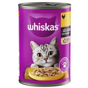 WHISKAS TÖLKKI KANAA KASTIKKEESSA 400 G
