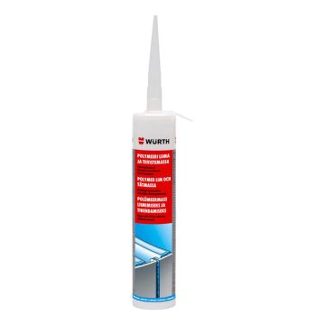 WÜRTH MS-POLYMEERIMASSA MUSTA 290 ML