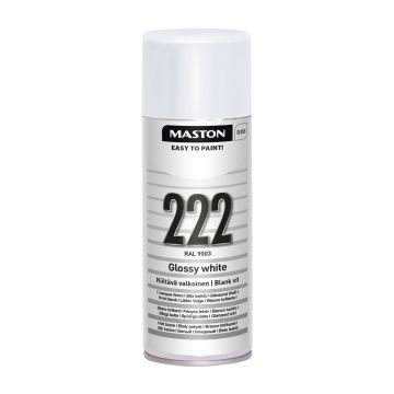 MASTON SPRAYMAALI 100 KIILTÄVÄ VALKOINEN 222 RAL9003 400 ML