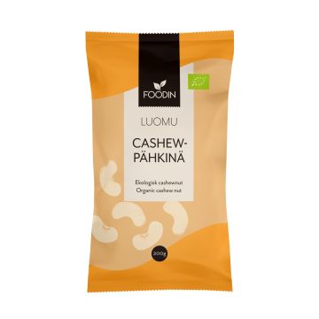 FOODIN CASHEWPÄHKINÄ, LUOMU 200 G