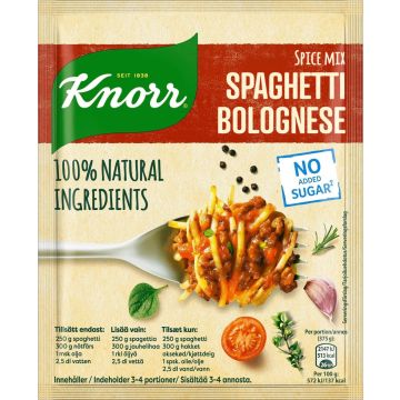 KNORR SPAGHETTI BOLOGNESE ATERIA-AINES 38 G