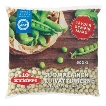 KYMPPI KUIVATTU HERNE SUOMALAINEN 500 G