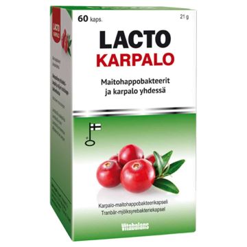 LACTO KARPALO MAITOHAPPOBAKTEERI 60 KPL