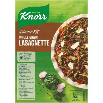 KNORR DINNER KIT WHOLE GRAIN LASAGNETTE 266 G